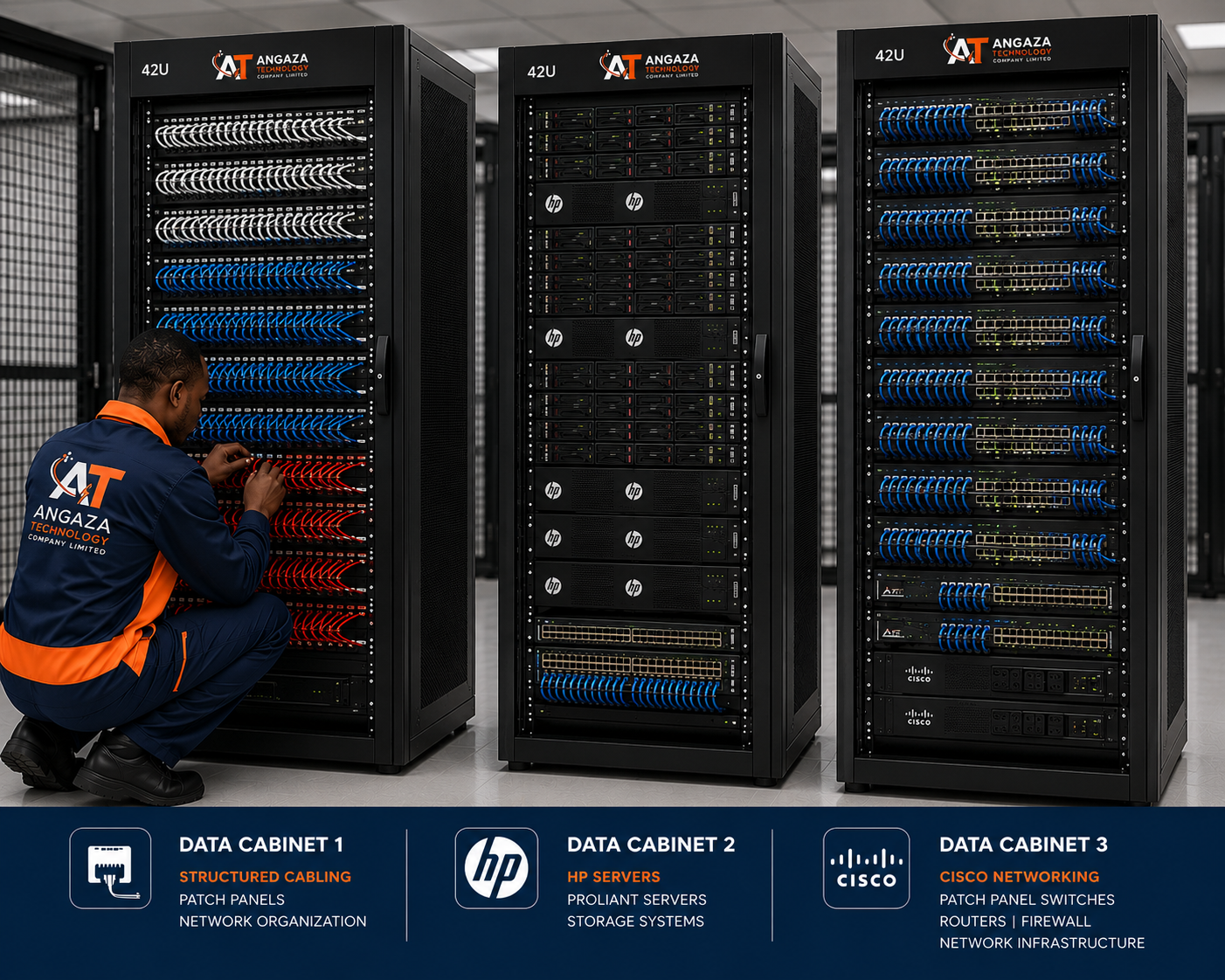 Angaza Technology – Structured Cabling professional installation and service in Tanzania